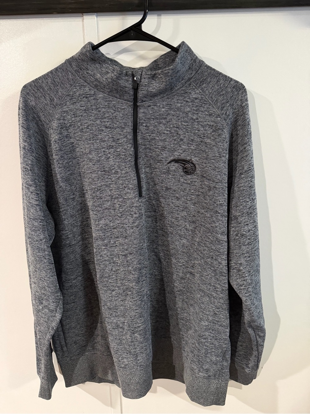 Nike Men's Heather Gray Half-Zip Sweater